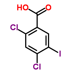 2,4-Dichloro-5-iodobenzoic acid structure