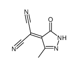 Propanedinitrile,(1,5-dihydro-3-methyl-5-oxo-4H-pyrazol-4-ylidene)- (9CI) structure
