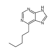 6-pentyl-7H-purine Structure