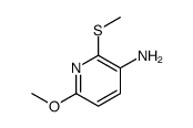 6-methoxy-2-methylsulfanylpyridin-3-amine结构式