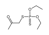 Dithiophosphoric acid O,O-diethyl S-acetonyl ester结构式