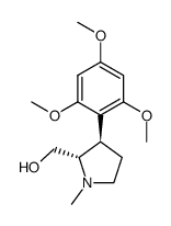 [1-methyl-3-(2,4,6-trimethoxyphenyl)pyrrolidin-2-yl]methanol Structure