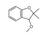 3-methoxy-2,2-dimethyl-2,3-dihydro-benzofuran结构式