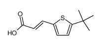 3t()-(5-tert-butyl-[2]thienyl)-acrylic acid结构式