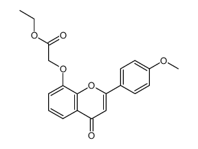 8-Ethoxycarbonylmethoxy-4'-methoxy-flavon Structure