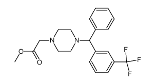 (S)-methyl 2-(4-(phenyl(3-(trifluoromethyl)phenyl)-methyl)piperazin-1-yl)-acetate Structure