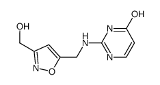 2-[[3-(hydroxymethyl)-1,2-oxazol-5-yl]methylamino]pyrimidin-4-ol结构式