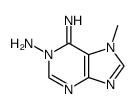 1-amino-7-methyl-1,7-dihydro-purin-6-ylideneamine结构式