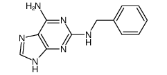 2-benzylamino-6-aminopurine Structure