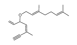 (E)-3,7-dimethyl-1-((Z)-3-methyl-1-vinyl-pent-2-en-4-ynyloxy)-octa-2,6-diene结构式