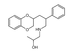 1-[3-(2,3-dihydro-benzo[1,4]dioxin-2-yl)-2-phenyl-propylamino]-propan-2-ol Structure