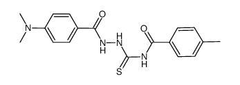 N-(p-dimethylaminobenzamido)-N'-(p-methylbenzoyl)thiourea Structure