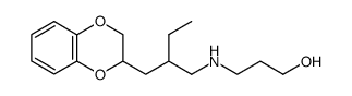 (+-)-2-<2-((3-Hydroxy-propylamino)-methyl)-butyl>-benzdioxan-(1,4)结构式