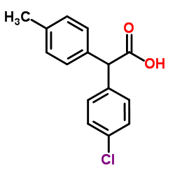 (4-Chlorophenyl)(4-methylphenyl)acetic acid结构式