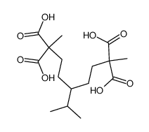 5-isopropyl-nonane-2,2,8,8-tetracarboxylic acid Structure