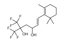 1-Hexene-3,5-diol, 6,6,6-trifluoro-5-trifluoromethyl-1-(2,6,6-trimethy lcyclohex-1-enyl)-结构式