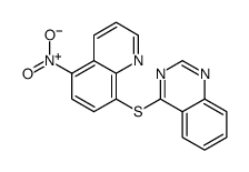 4-(5-nitroquinolin-8-yl)sulfanylquinazoline Structure