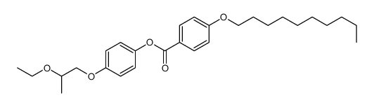 [4-(2-ethoxypropoxy)phenyl] 4-decoxybenzoate Structure
