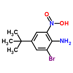 2-Bromo-4-tert-butyl-6-nitroaniline structure
