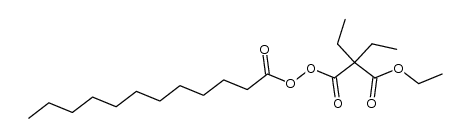 dodecanoyl 2-ethoxycarbonyl-2-ethylbutyryl peroxide结构式