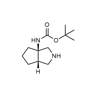 Tert-butyl ((3aR,6aS)-hexahydrocyclopenta[c]pyrrol-3a(1H)-yl)carbamate structure