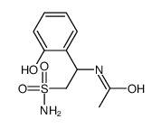 N-[1-(2-hydroxyphenyl)-2-sulfamoylethyl]acetamide结构式