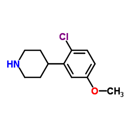 4-(2-Chloro-5-methoxyphenyl)piperidine Structure