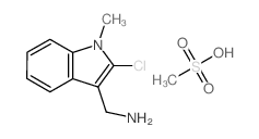 C-(2-CHLORO-1-METHYL-1H-INDOL-3-YL)-METHYLAMINE, METHANESULFONIC ACID structure