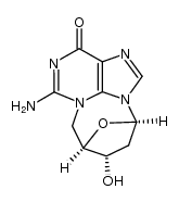 2,5'-cyclo-2'-deoxythymidine结构式