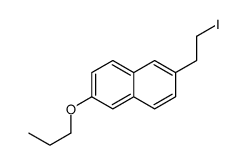 2-(2-Iodoethyl)-6-propoxynaphthalene Structure