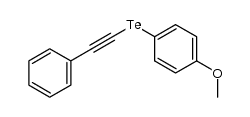 phenyl(p-methoxyphenyltelluro)acetylene Structure