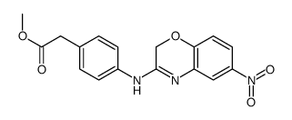 methyl 2-[4-[(6-nitro-2H-1,4-benzoxazin-3-yl)amino]phenyl]acetate Structure
