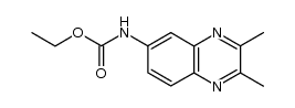 ethyl 2,3-dimethyl-6-quinoxalinecarbamate结构式