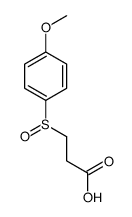 3-(4-methoxyphenyl)sulfinylpropanoic acid Structure