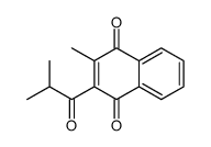 2-methyl-3-(2-methylpropanoyl)naphthalene-1,4-dione Structure