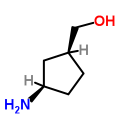 [(1S,3R)-3-Aminocyclopentyl]methanol结构式