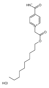 decyl 2-(4-carbamoylpyridin-1-ium-1-yl)acetate,chloride Structure