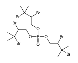 tris(2,3-dibromo-3-methylbutyl) phosphate Structure