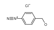 4-(hydroxymethyl)benzenediazonium chloride Structure
