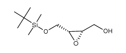 ((2S,3R)-3-((tert-butyldimethylsiiyloxy)methyl)oxiran-2-yl)methanol结构式