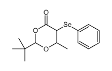 2-tert-butyl-6-methyl-5-phenylselanyl-1,3-dioxan-4-one Structure