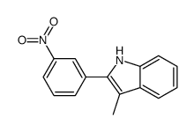 3-methyl-2-(3-nitrophenyl)-1H-indole Structure
