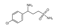 3-amino-3-(4-chlorophenyl)propane-1-sulfonamide Structure