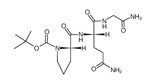 Boc-Pro-Gln-Gly-NH2 Structure
