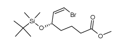 methyl 7-bromo-5(S)-[(tert-butyldimethylsilyl)oxy]-6(Z)-heptenoate结构式