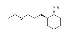 trans-2-(3-Ethoxypropyl)-1-aminocyclohexan结构式