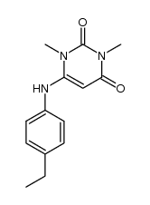 6-((4-ethylphenyl)amino)-1,3-dimethylpyrimidine-2,4(1H,3H)-dione Structure