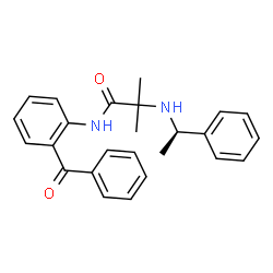Propanamide, N-(2-benzoylphenyl)-2-methyl-2-[[(1R)-1-phenylethyl]amino]-结构式