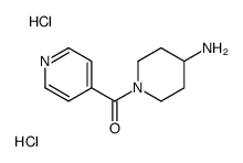 (4-amino-1-piperidyl)-(4-pyridyl)methanone dihydrochloride structure