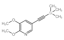 2,3-Dimethoxy-5-((trimethylsilyl)ethynyl)pyridine picture